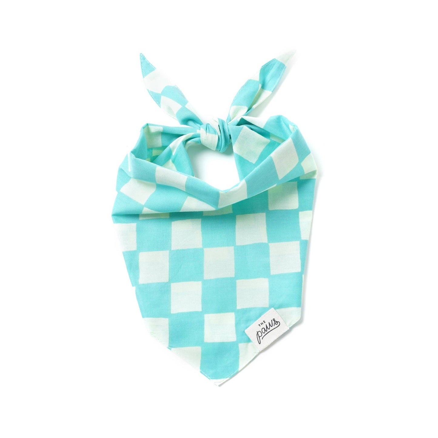 Bandana pour chien Soho - Damier bleu - The Paws