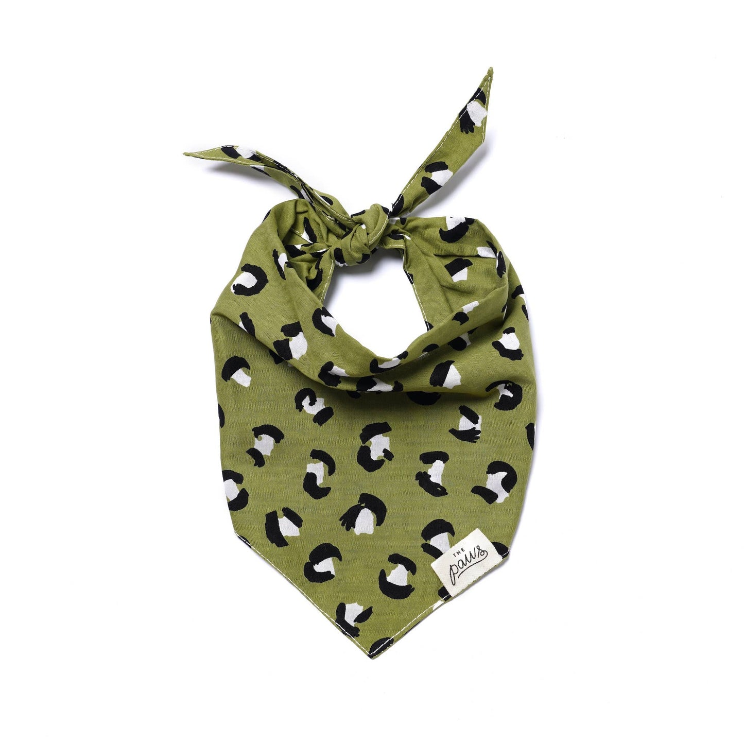 Bandana pour chien Panthere - Kaki - The Paws