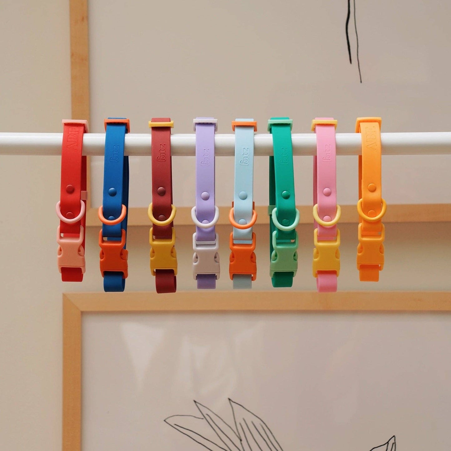 Collier pour chien Fritz - Bleu & Orange - Approved by Fritz