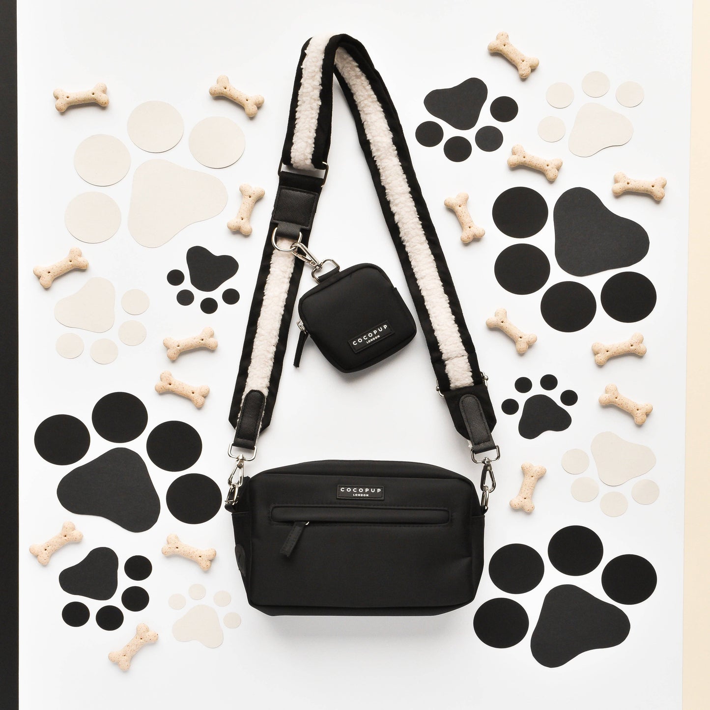Sangle de sac - Aviator noire - Cocopup