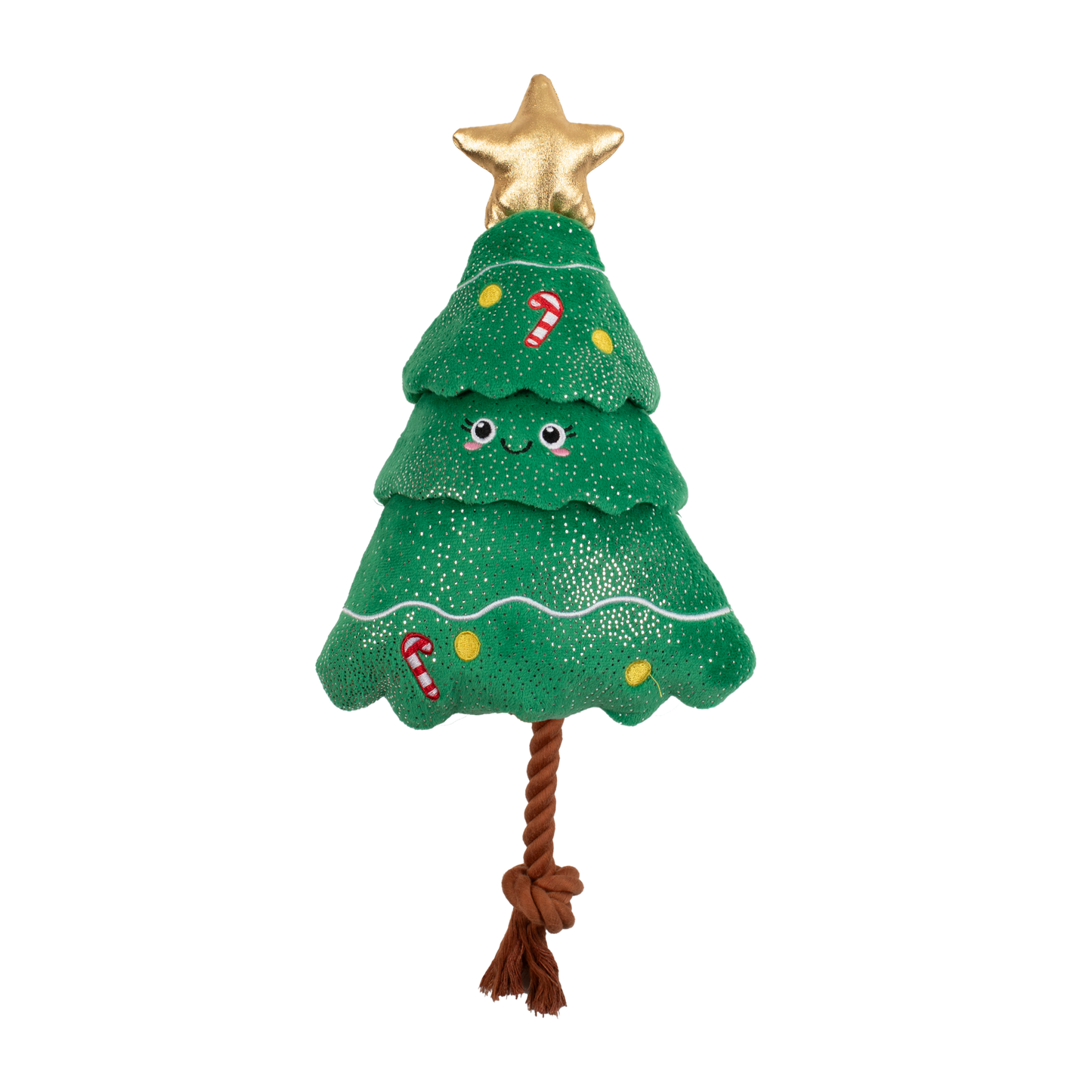 Jouet en Sapin de Noel avec corde pour chien - Frange studio