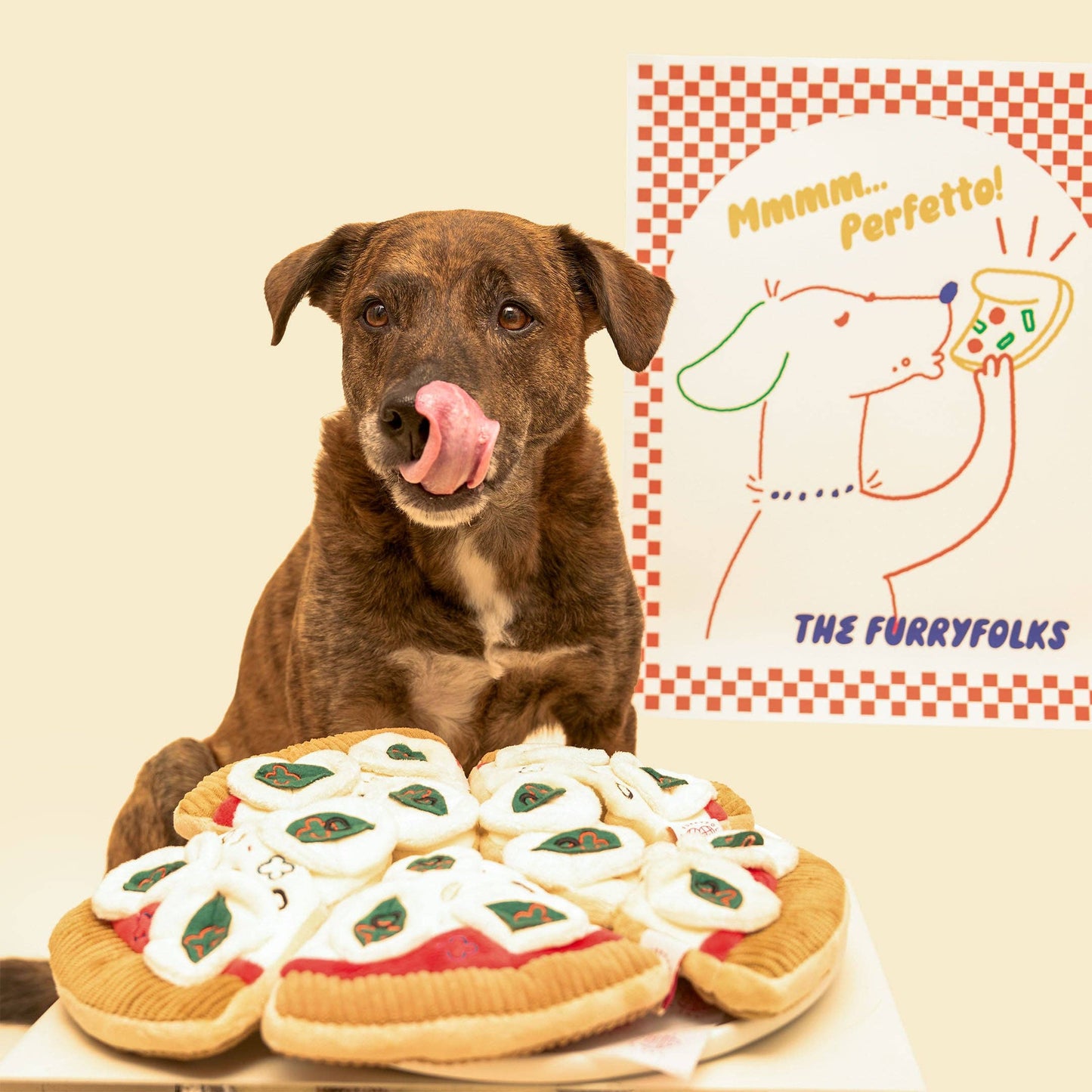 Jouet de fouille pour chien Pizza - The FurryFolks