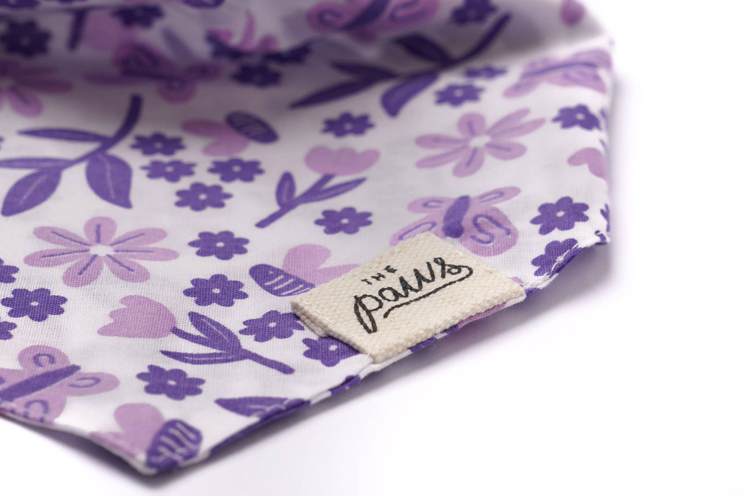 Bandana pour chien - fleurie violet - The paws