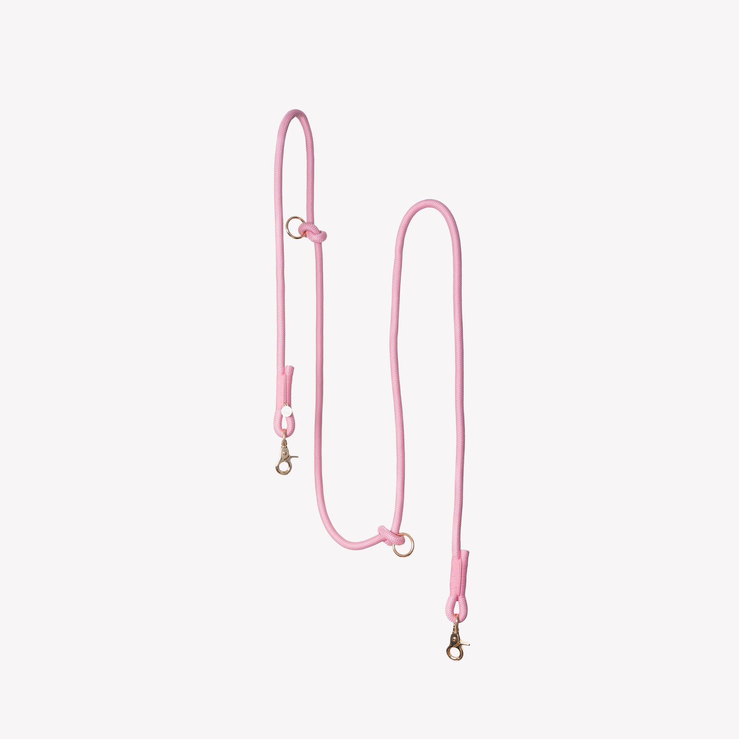 Rose - Laisse pour chien tressée mains libres - Furlou