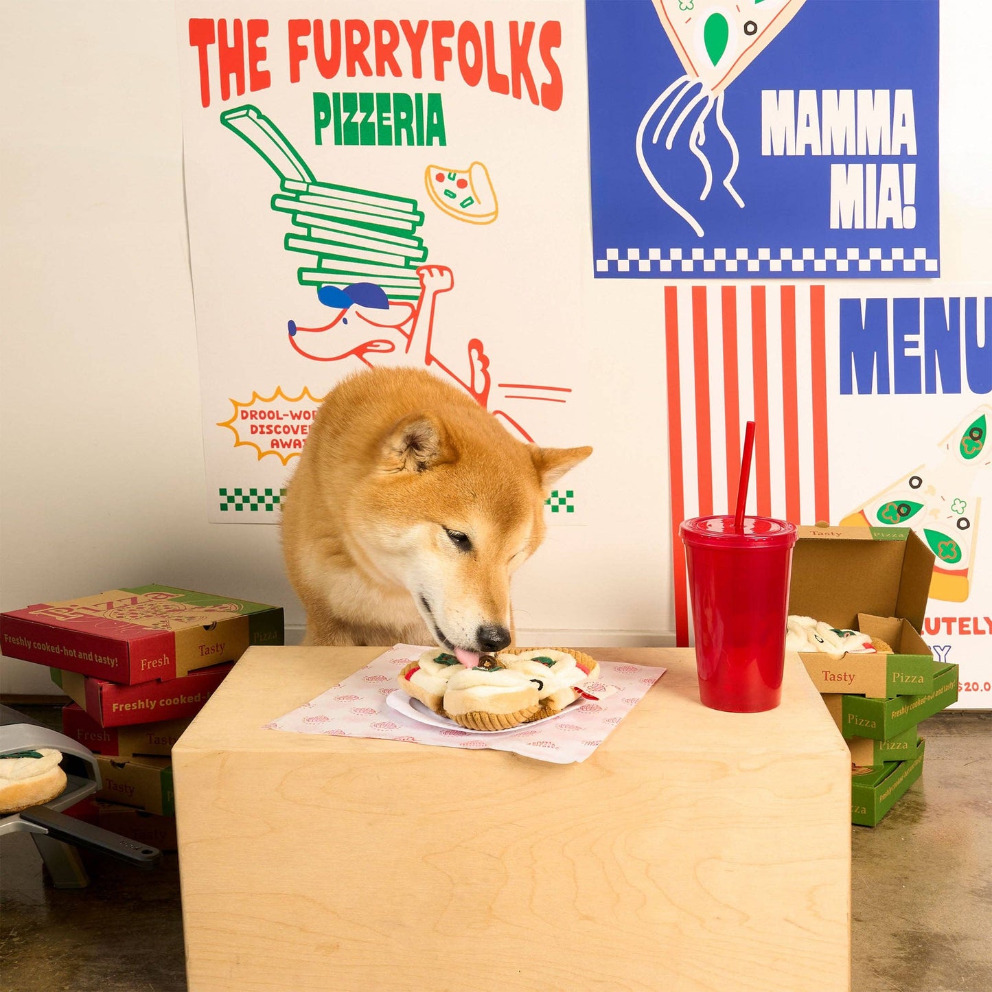 Jouet de fouille pour chien Pizza - The FurryFolks