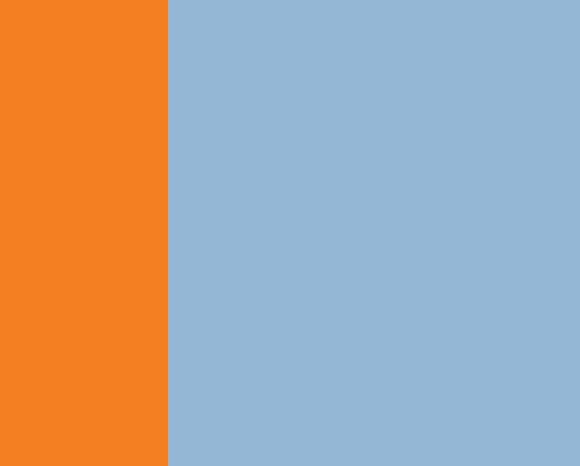 Collier pour chien Fritz - Bleu & Orange - Approved by Fritz