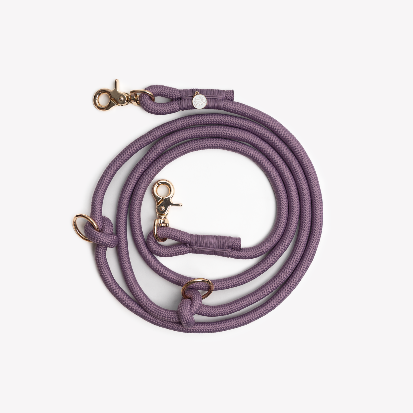 Lilas - Laisse pour chien tressée mains libres - Furlou