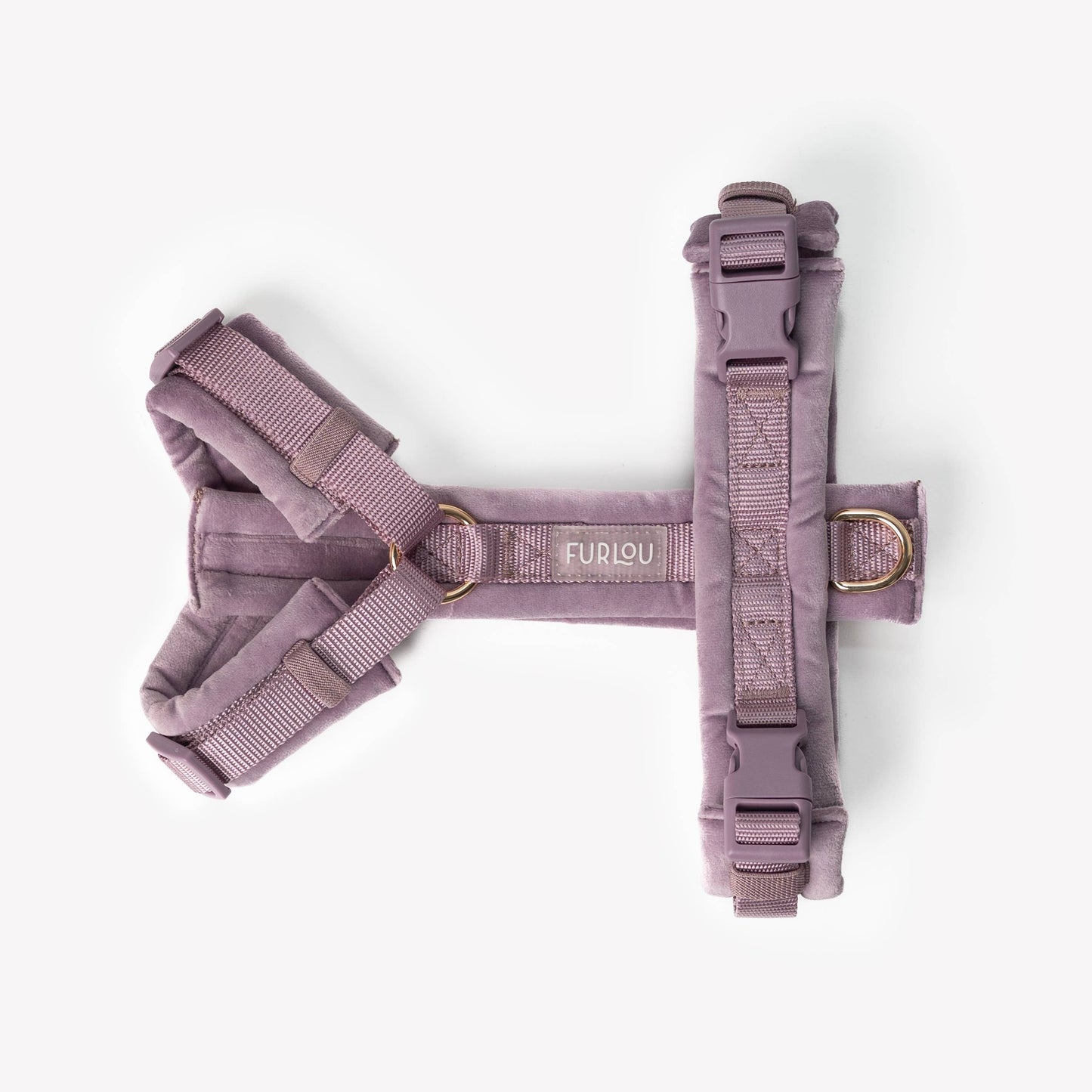 Lilas - Harnais pour chien en velours - Furlou