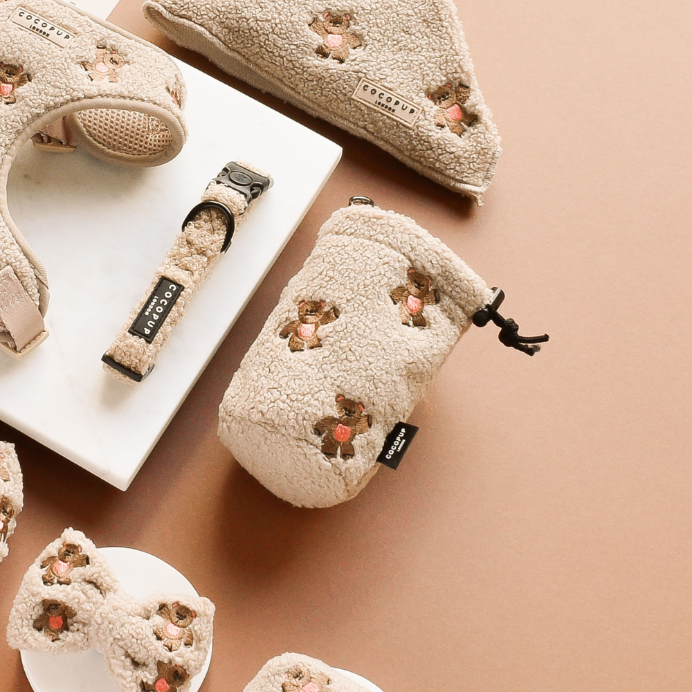 Pochette à friandises avec cordon de serrage - Theo Broded Teddy - Cocopup