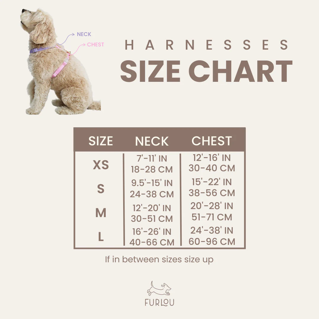 HARNAIS POUR CHIEN - pink & yellow - FURLOU