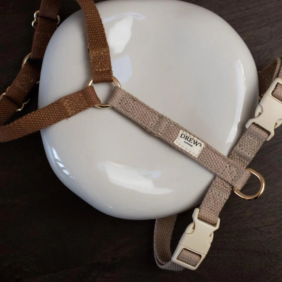 Harnais pour chien Cortado - Brun & beige - Drew's dogwear