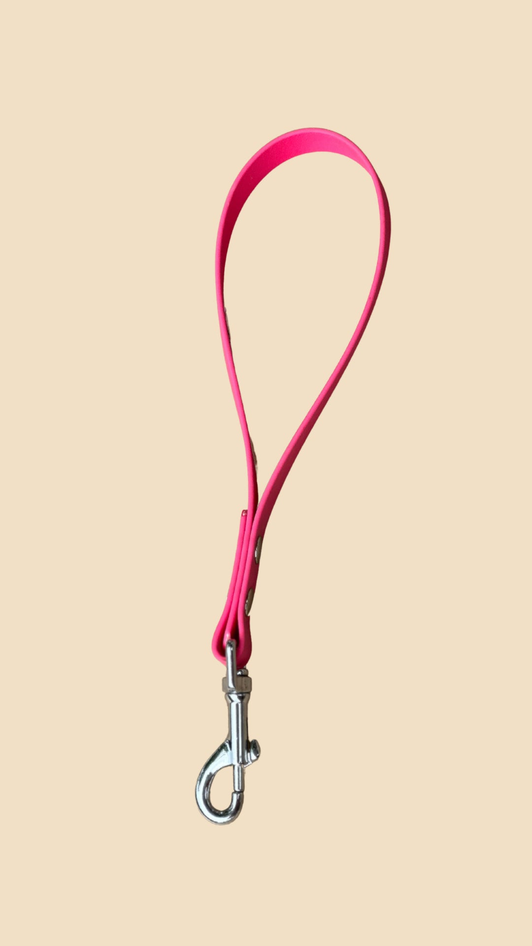Poignet en Biothane Rose - Grogne Store