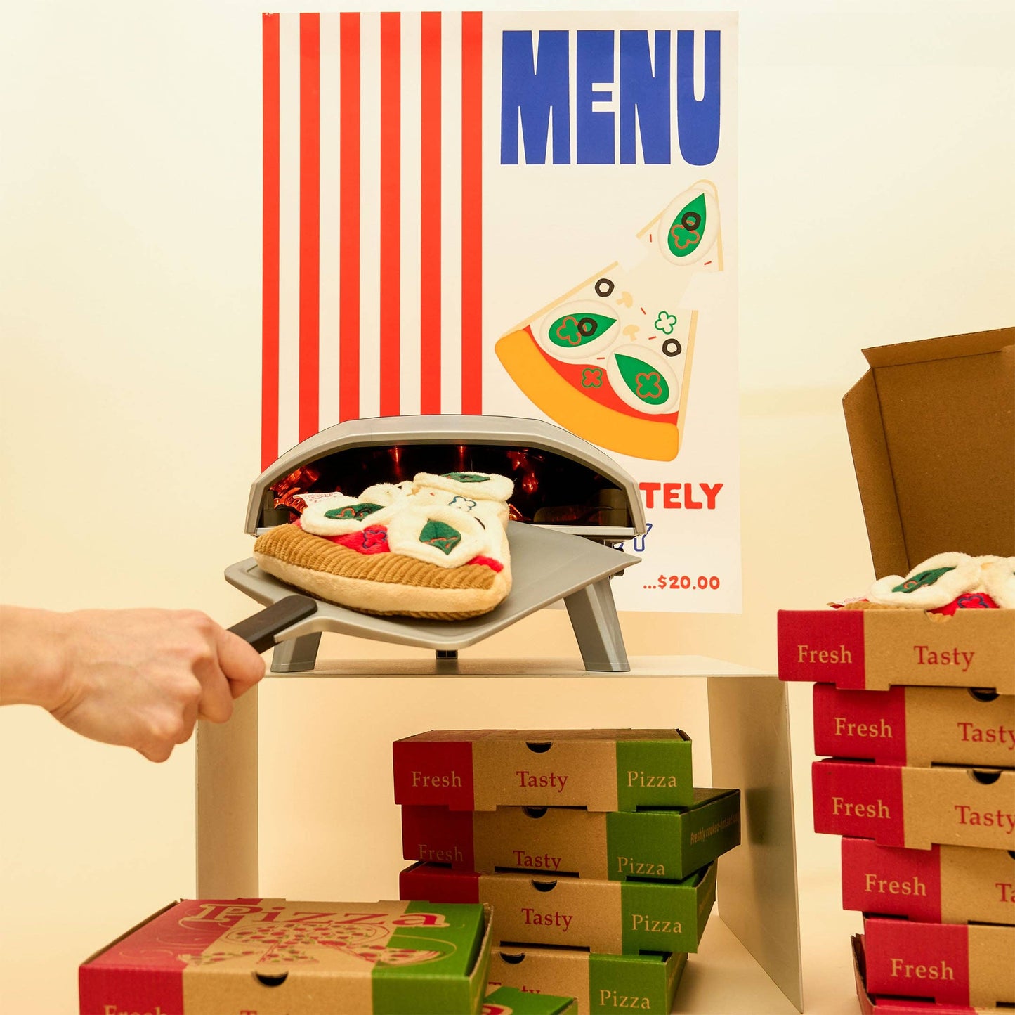 Jouet de fouille pour chien Pizza - The FurryFolks
