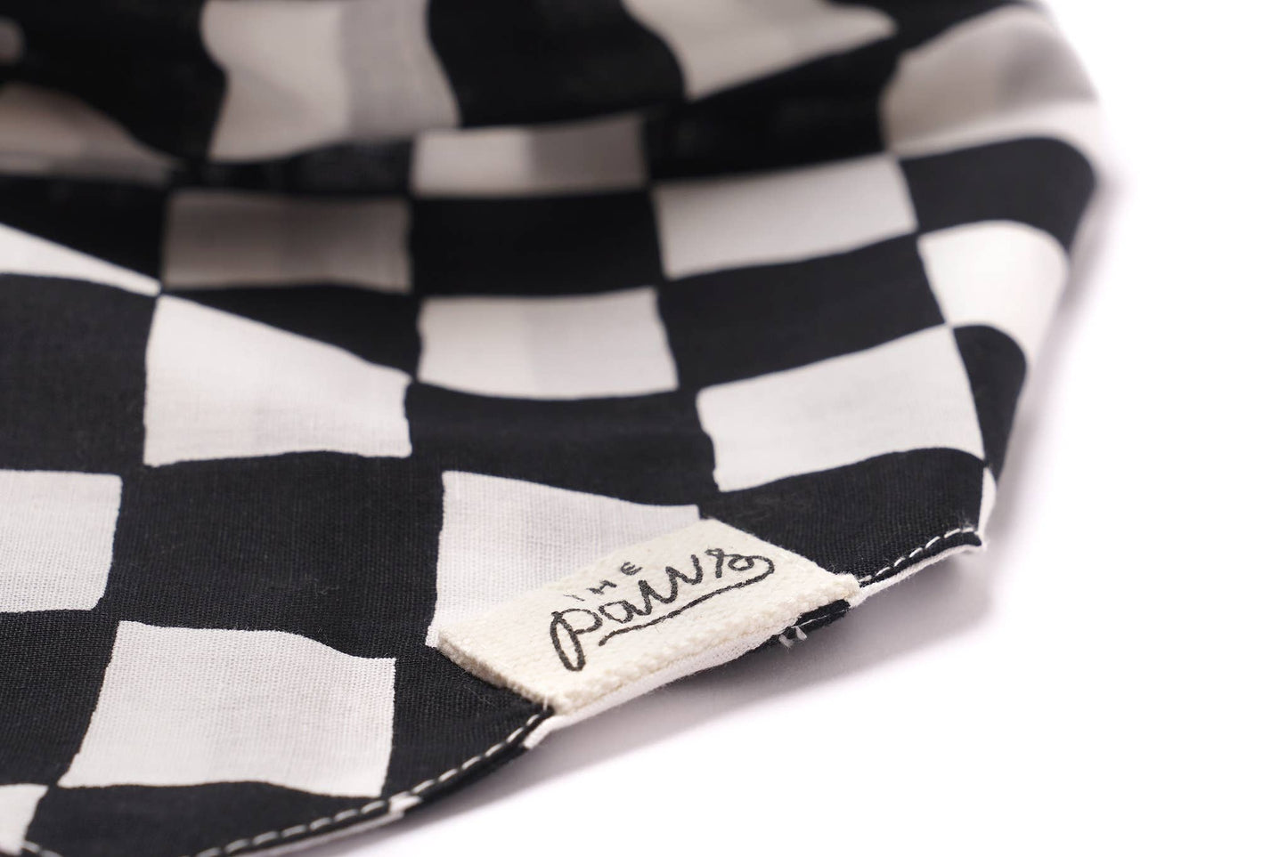 Bandana pour chien Damier noir & blanc