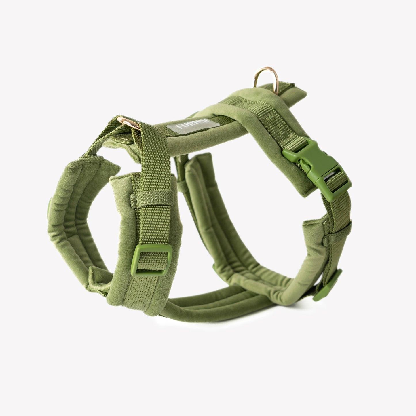Vert - Harnais pour chien en velours - Furlou