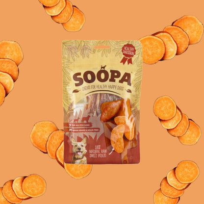 Friandises naturelles à mâcher pour chien à la patate douce - Soopa
