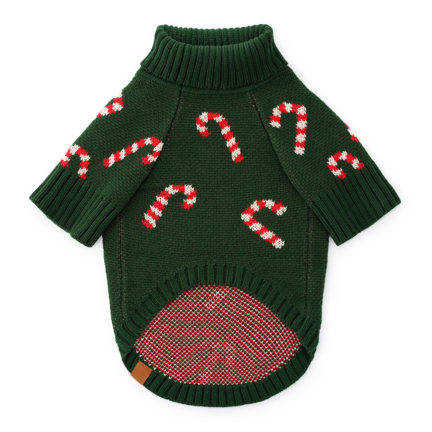 Pull pour chien en bonbon de Noel - Vert