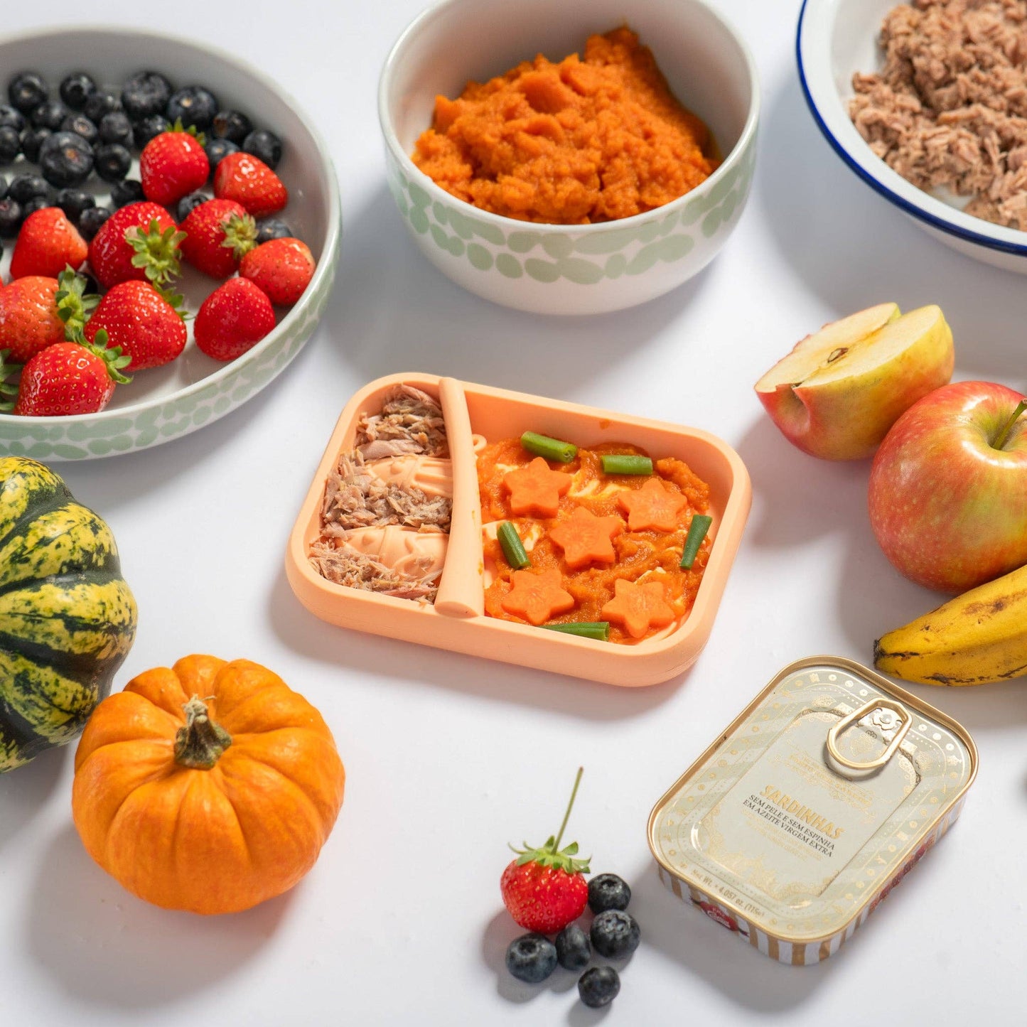 Tapis de léchage pour chien - Boite de sardine Orange - Awoo