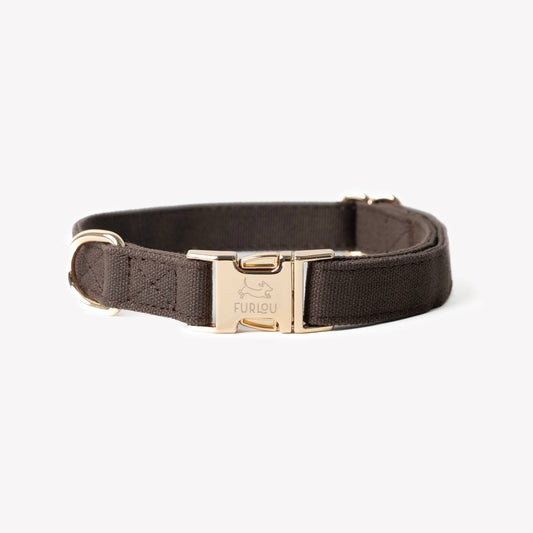 Collier pour chien en toile - Marron - Furlou