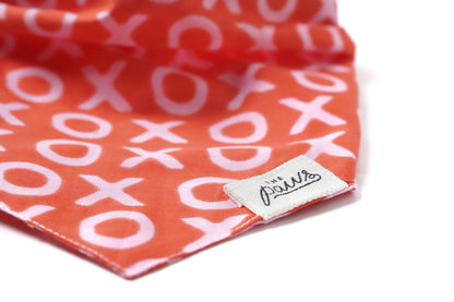 Bandana pour chien - XO XO Rouge & Rose - The paws