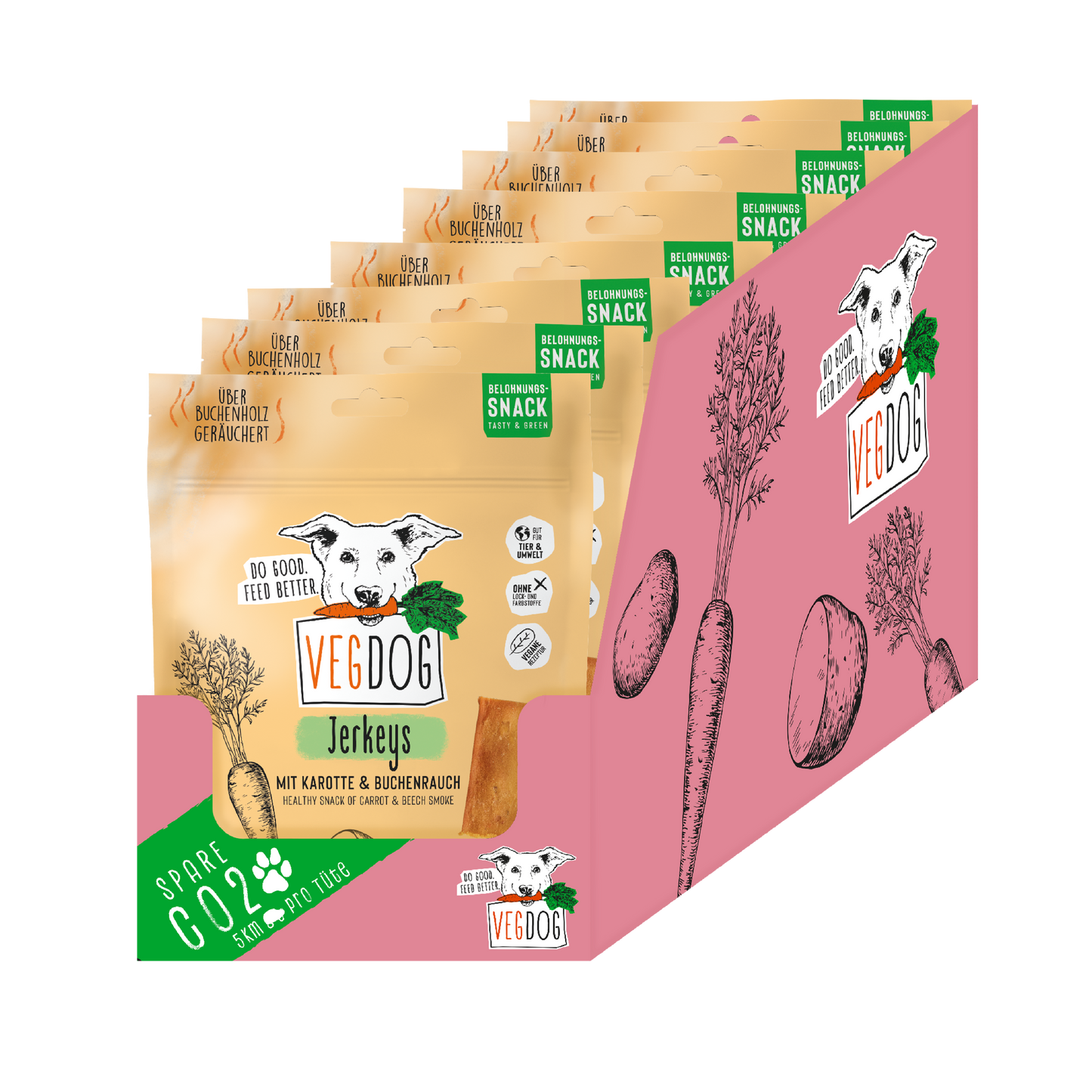 Friandises bâtonnet Vegan pour chien - Jerkeys - Vegdog
