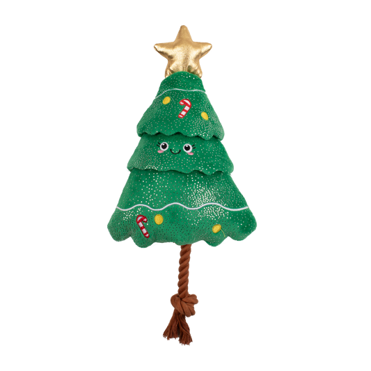 Jouet en Sapin de Noel avec corde pour chien - Frange studio