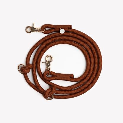 Laisse pour chien tressée mains libres - Terracota - Furlou