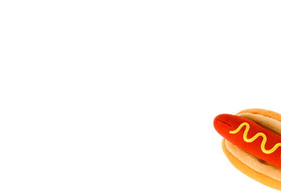 Jouet en peluche pour chien - Hot dog - P.L.A.Y