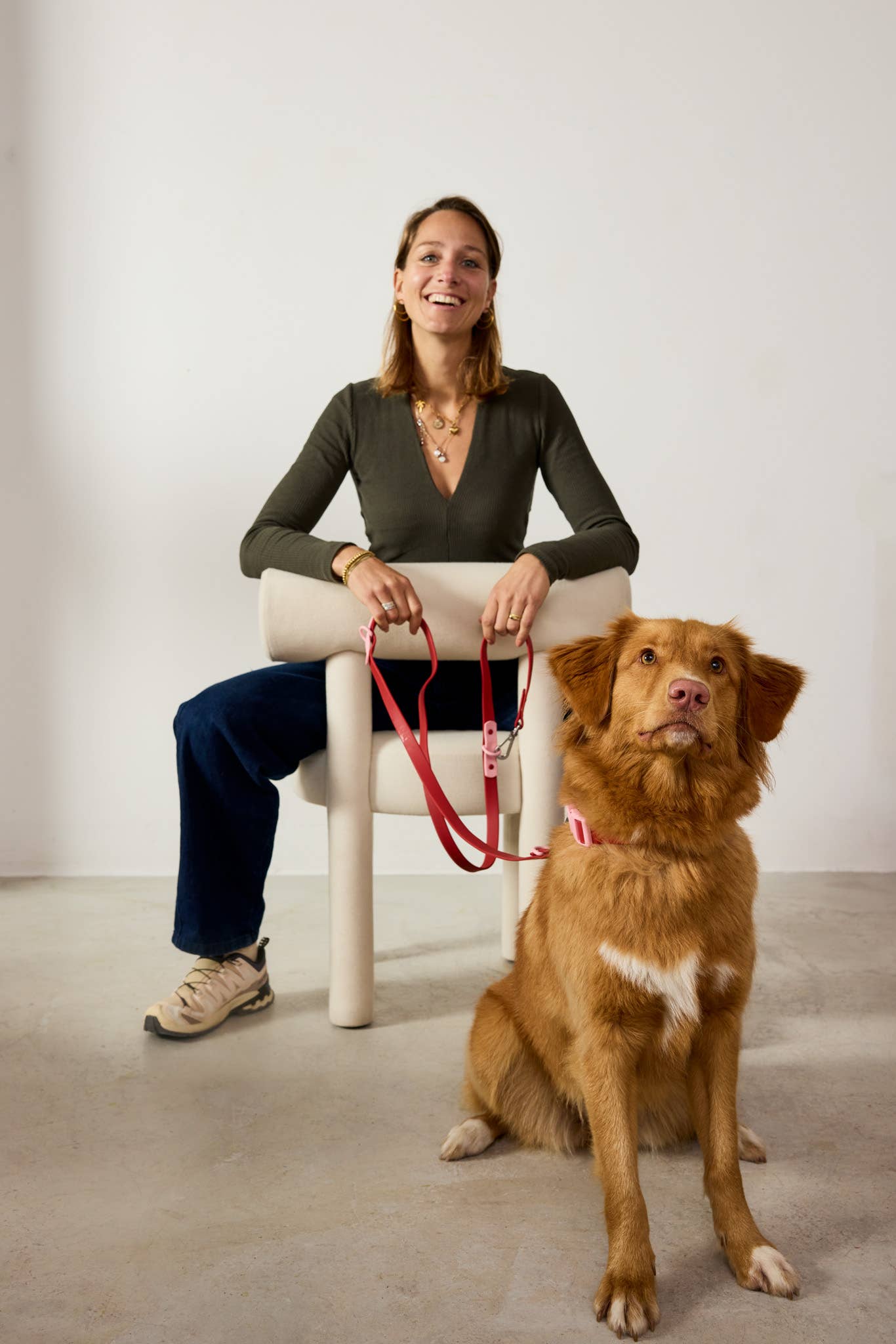 LE COLLIER POUR CHIEN - chocolat & BLEU - APPROVED BY FRITZ