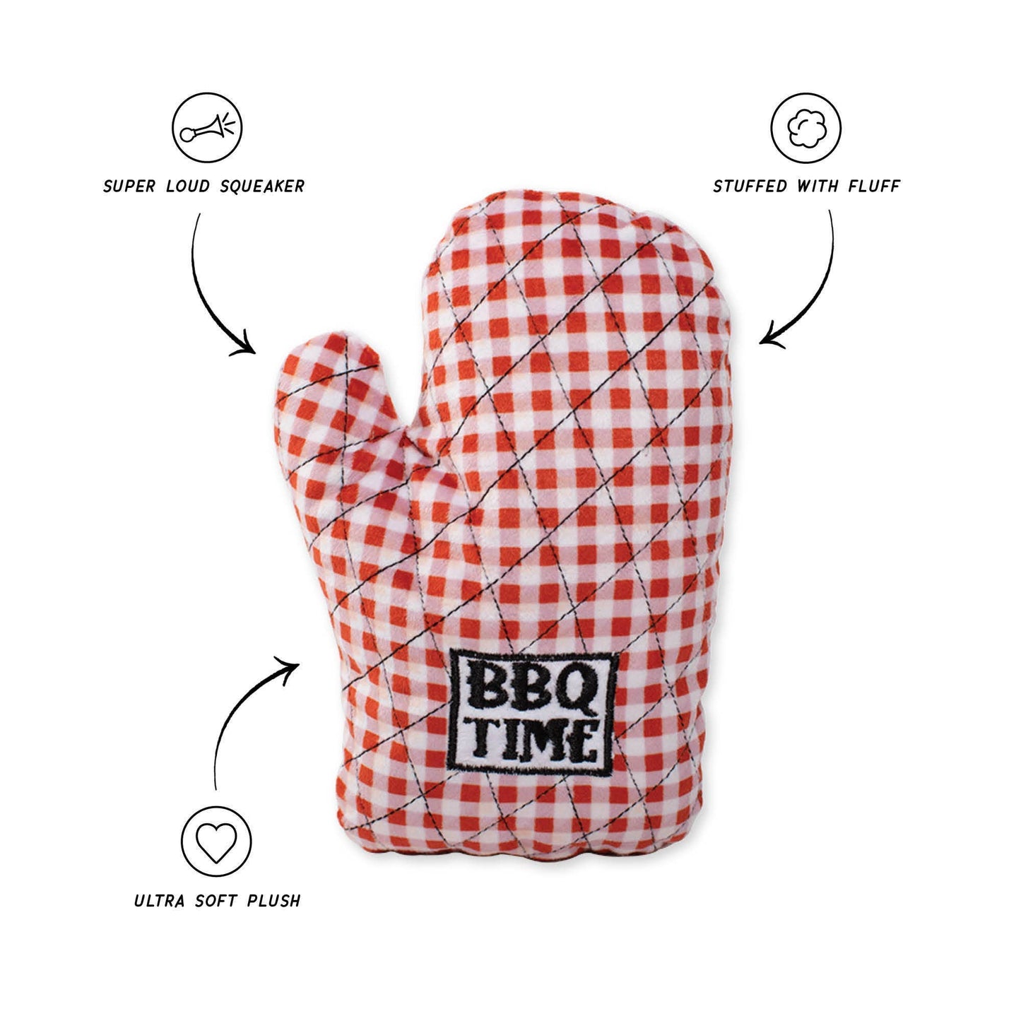 Jouet pour chien en gant de barbecue - Petshop