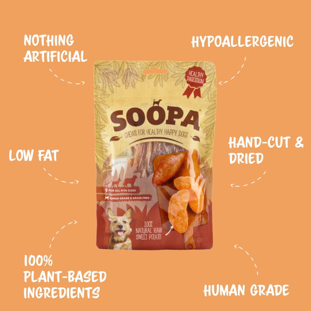 Friandises naturelles à mâcher pour chien à la patate douce - Soopa