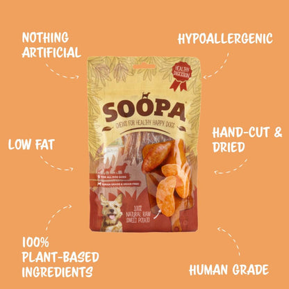 Friandises naturelles à mâcher pour chien à la patate douce - Soopa