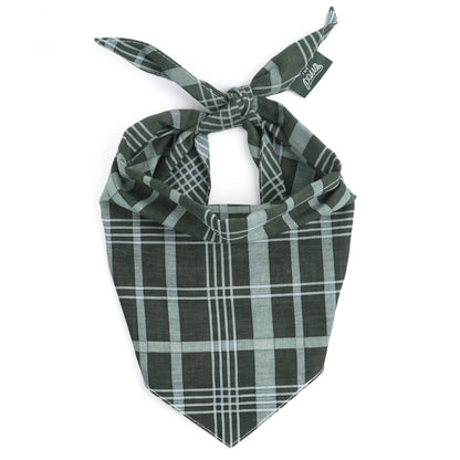 Bandana pour chien - tartan Vert - The Paws