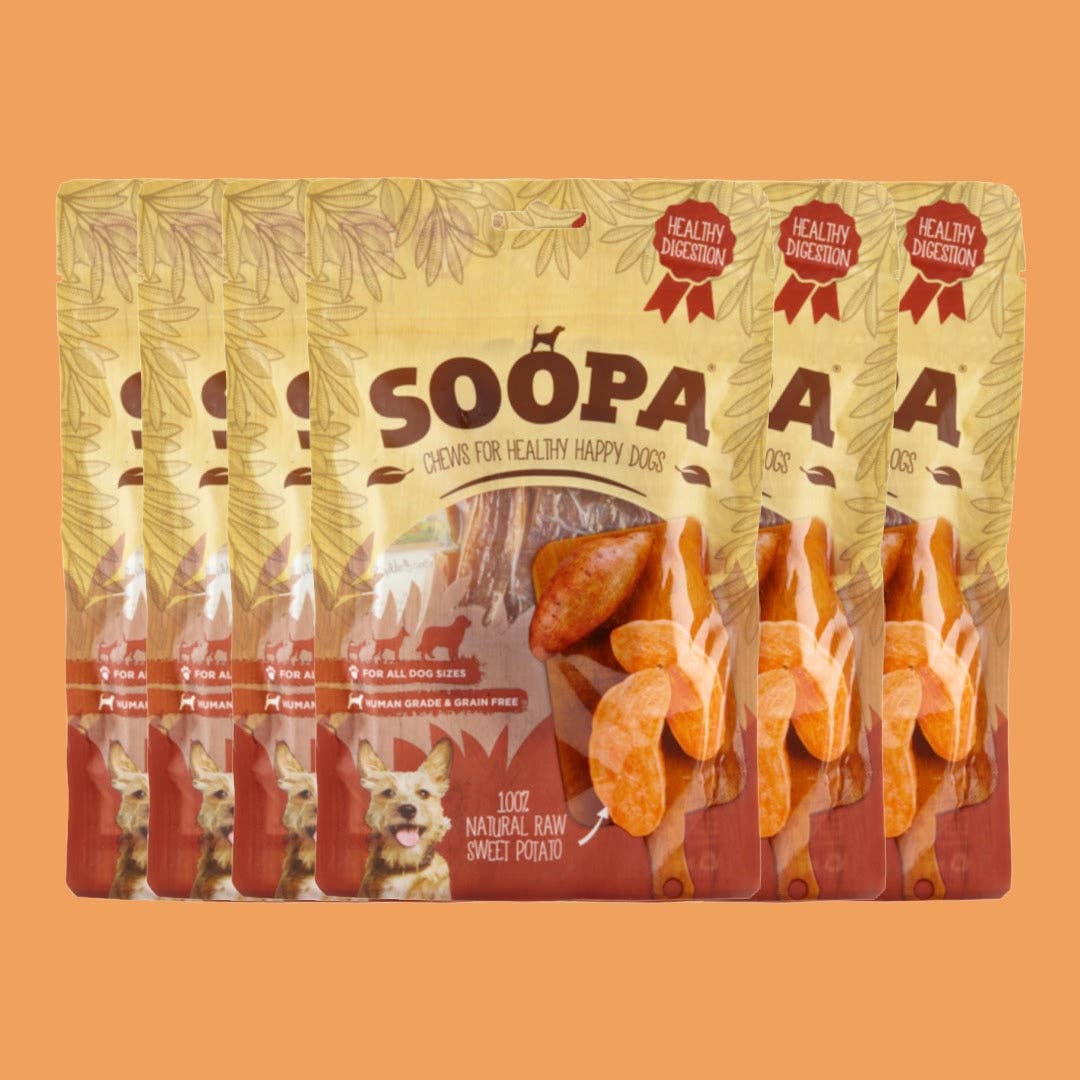 Friandises naturelles à mâcher pour chien à la patate douce - Soopa