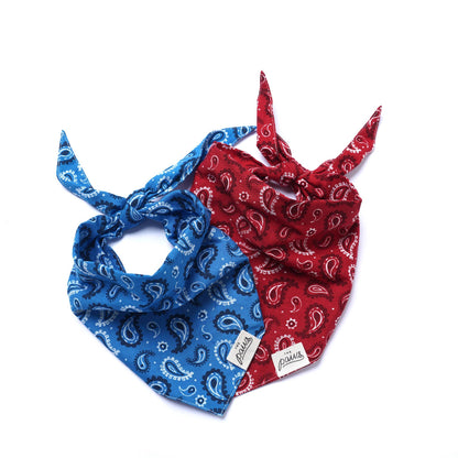 Bandana pour chien Ouest - Bleu - The Paws