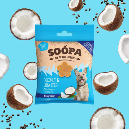Friandises saines pour chiens à la noix de coco et graines de chia - Soopa