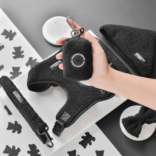 Porte-sacs à crotte pour chien - Teddy noir - Cocopup
