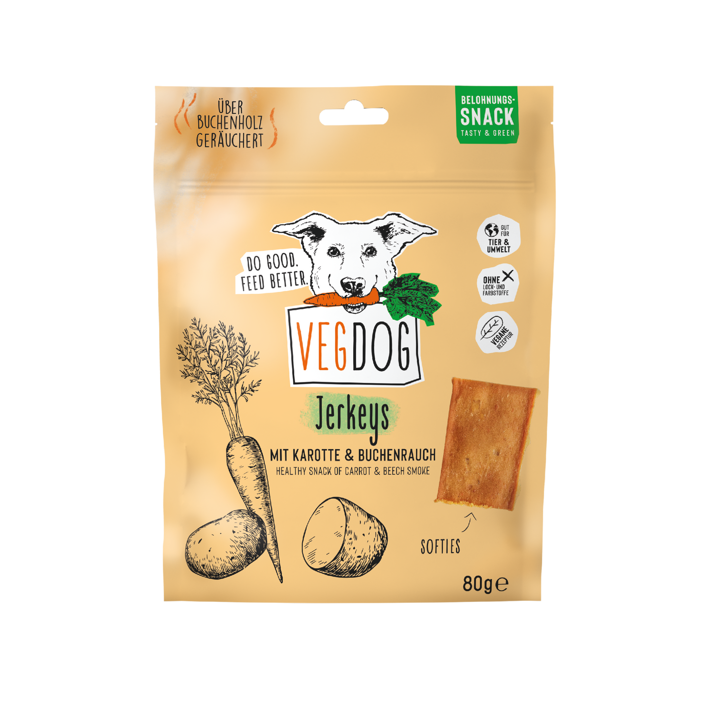 Friandises bâtonnet Vegan pour chien - Jerkeys - Vegdog