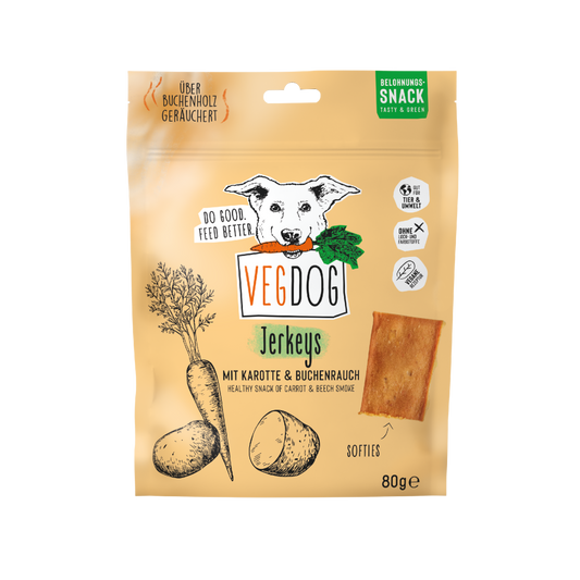 Friandises bâtonnet Vegan pour chien - Jerkeys - Vegdog