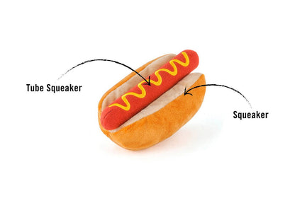 Jouet en peluche pour chien - Hot dog - P.L.A.Y
