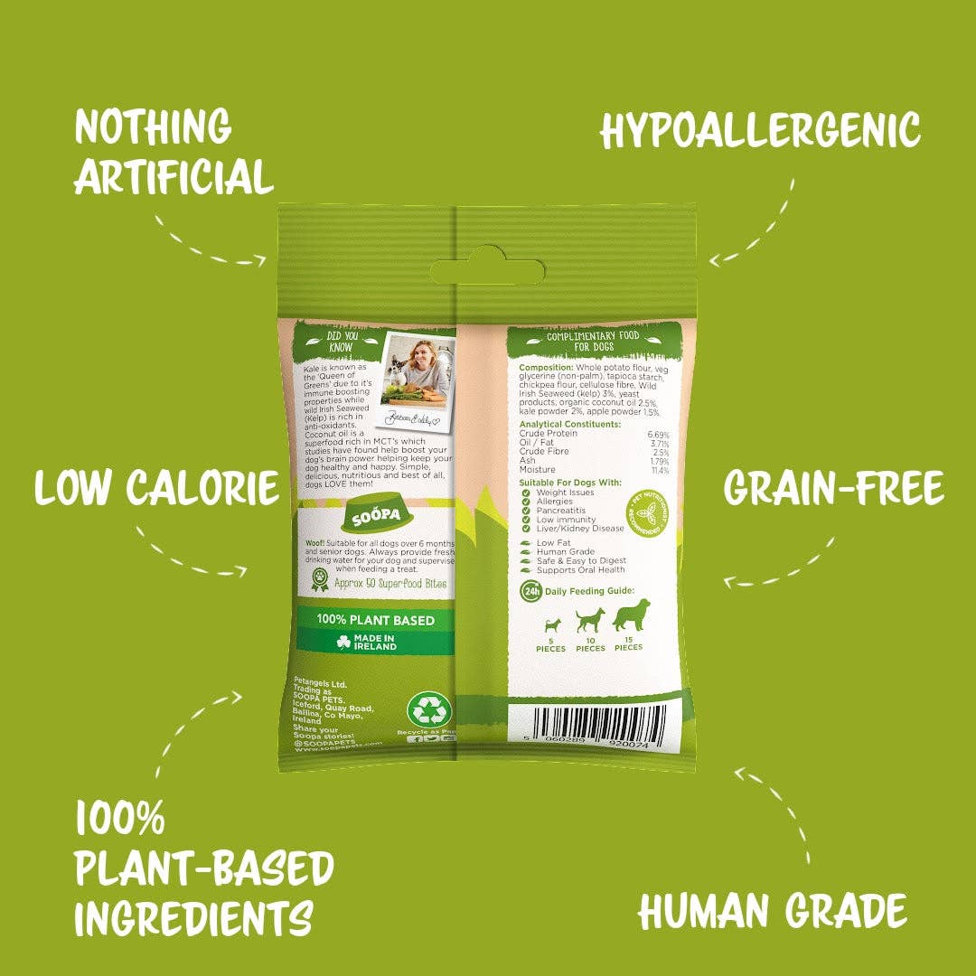 Friandises pour chiens au chou kale et pomme - Soopa