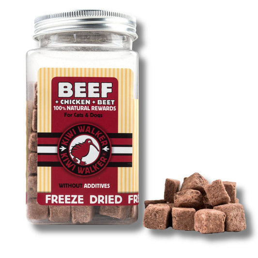 Friandises pour chiens KIWI Walker - Bœuf+Poulet+Betterave - 90g