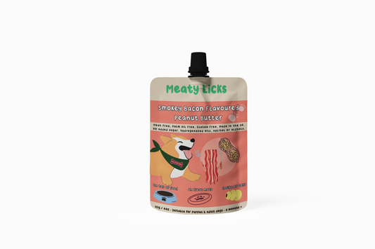 Friandise en Tube de Beurre de cacahuète au Bacon pour chiens