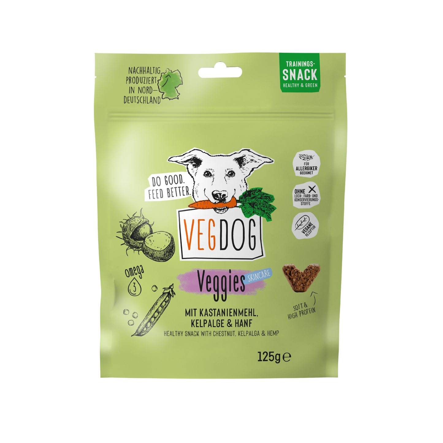 Friandises Vegan pour chien - Renfort du pelage - Vegdog