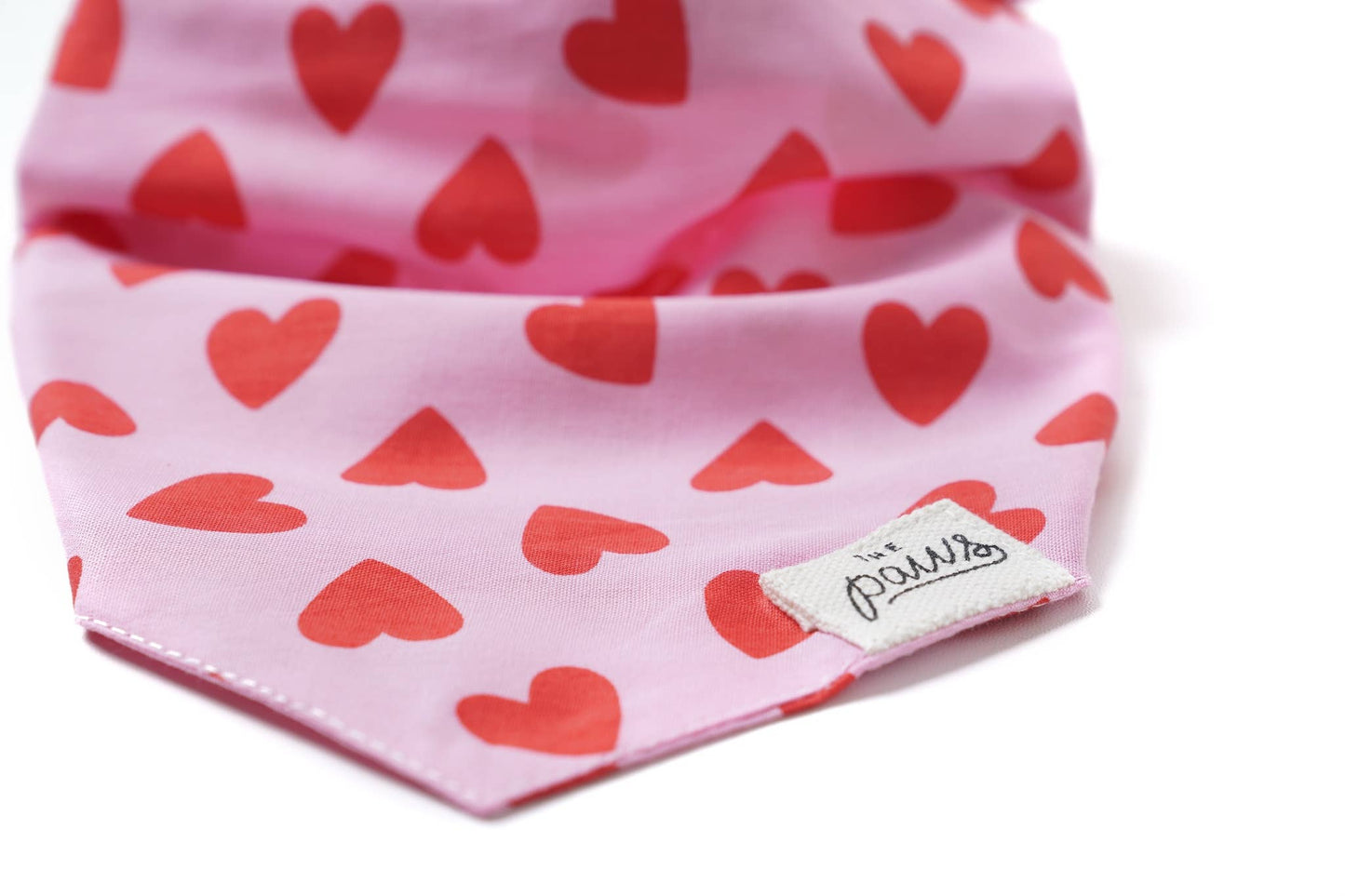 Bandana pour chien - Love story rose & rouge - The Paws