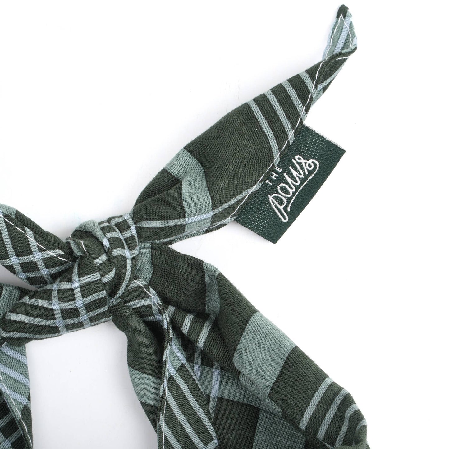 Bandana pour chien - tartan Vert - The Paws