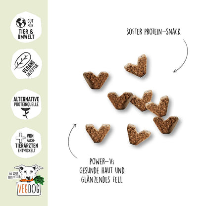 Friandises Vegan pour chien - Renfort du pelage - Vegdog