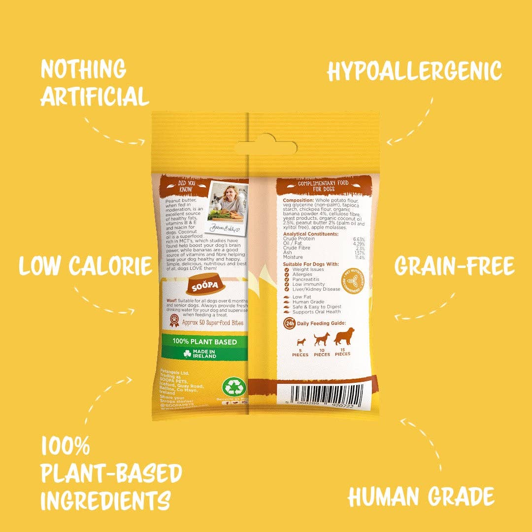Friandises pour chien à la banane et au beurre de cacahuète - Soopa